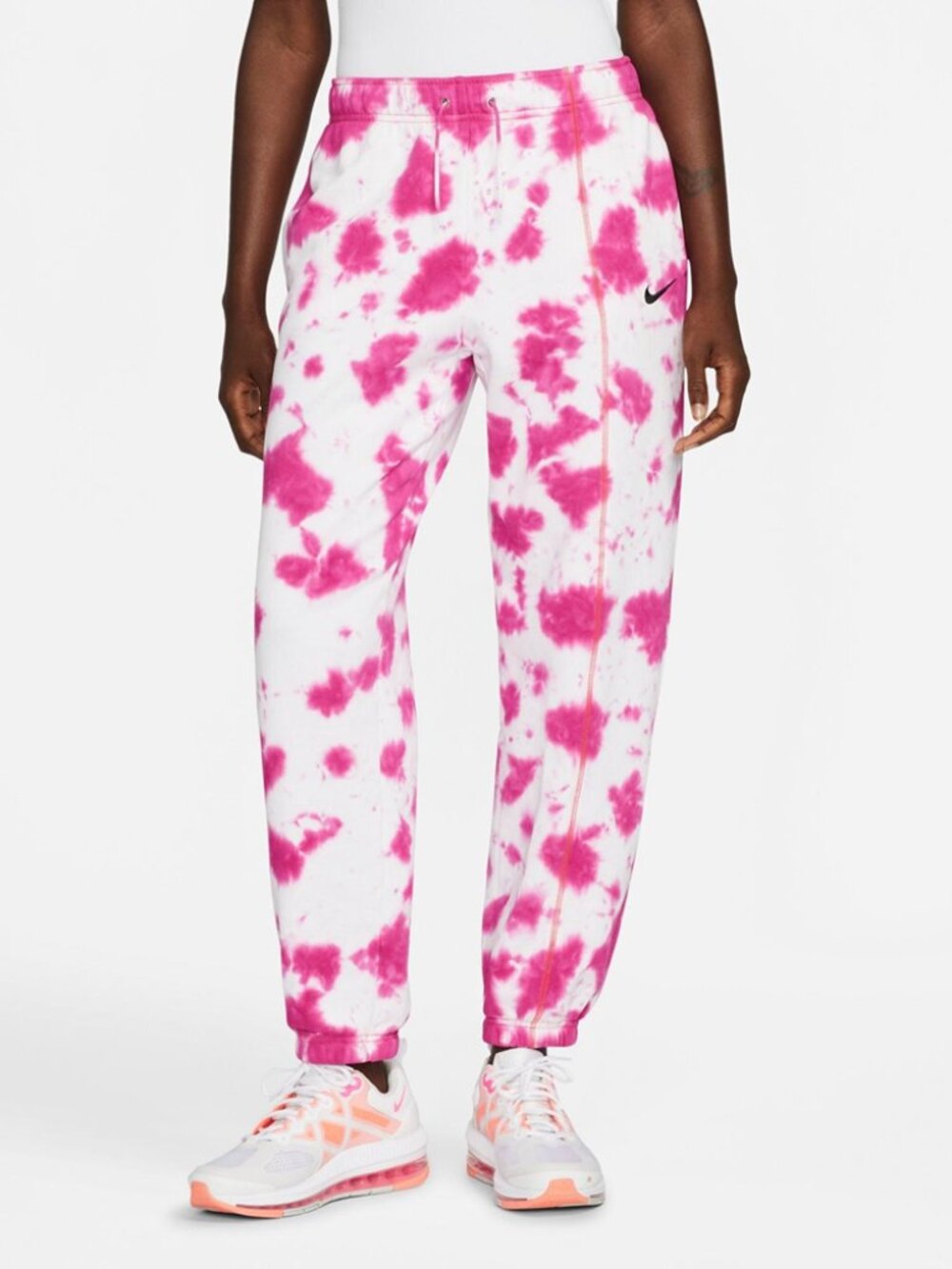 Nike Pink Tie Dye Fleece Jogger Style Sweatpants